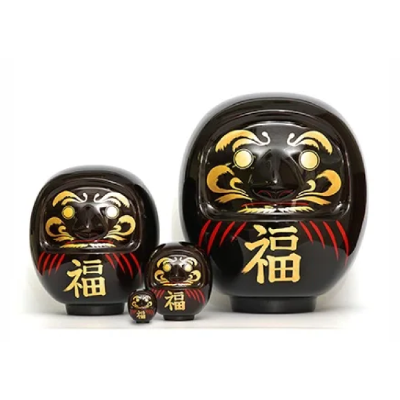 漆塗りカーボンダルマ(飛騨春慶塗) /Hida Shunkei Urushi Carbon Daruma